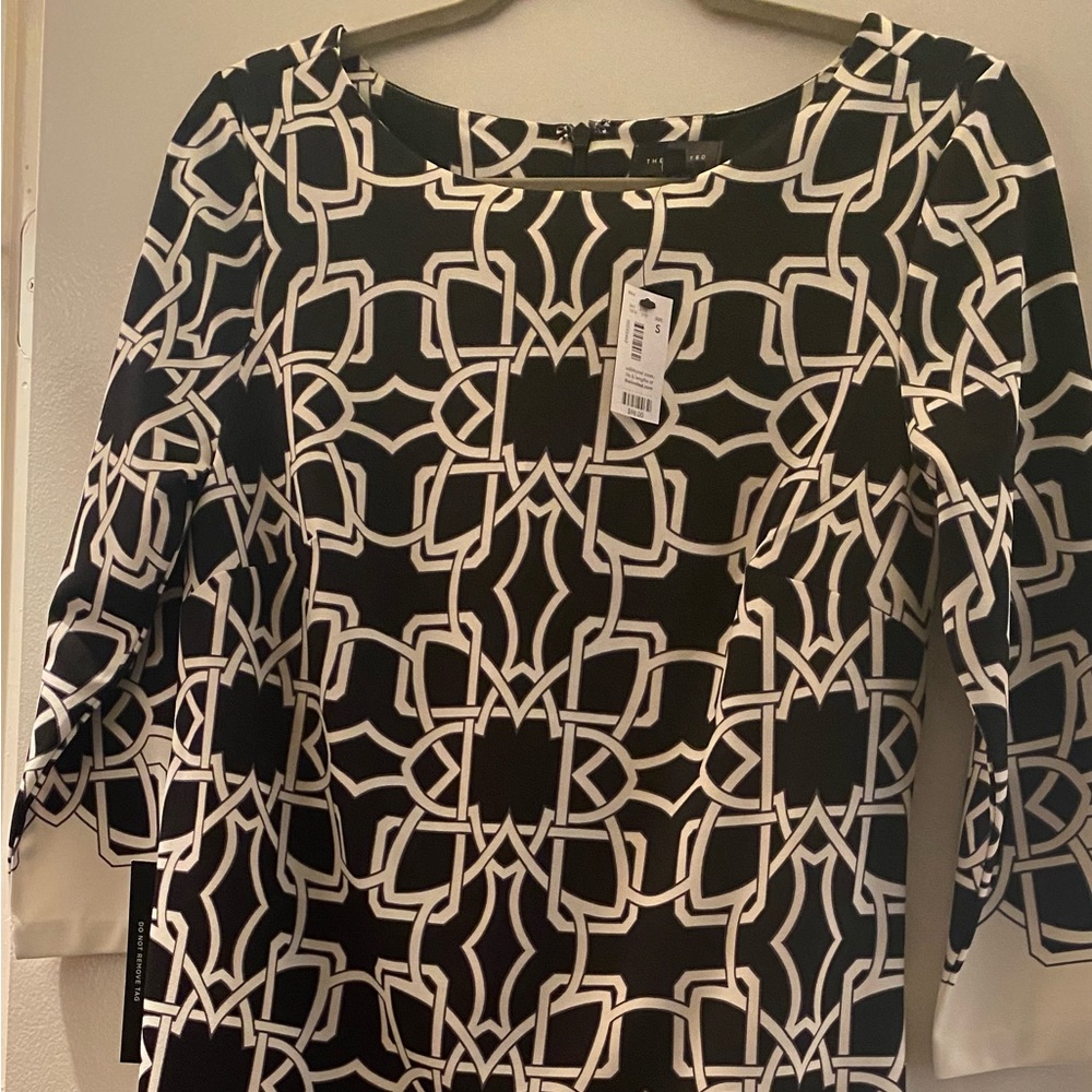 Never worn black and white dress